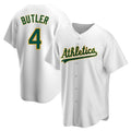 Choea Athletics #4 Lawrence Butler player White Replica Home Stitched Jersey