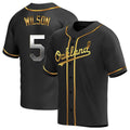 Choea Athletics #5 Jacob Wilson Black Golden Replica Alternate  Stitched Jersey