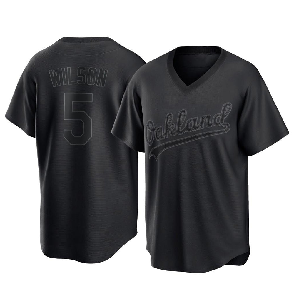 Choea Athletics #5 Jacob Wilson Black Replica Pitch Fashion T shirt Stitched Jersey