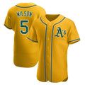 Choea Athletics #5 Jacob Wilson Gold Alternate Stadium Stitched Jerseys
