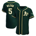Choea Athletics #5 Jacob Wilson Green Authentic Alternate Stitched Jersey