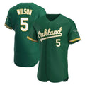 Choea Athletics #5 Jacob Wilson Green Authentic Kelly Alternate Stitched Jersey