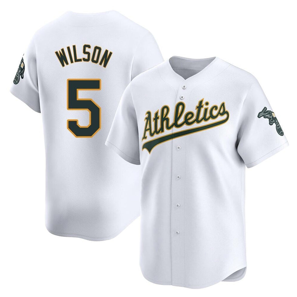 Choea Athletics #5 Jacob Wilson White Limited Home Stitched Jersey