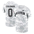 Choea B.Bills #0 Keon Coleman Player Arctic Camo Salute to Service T-Shirt Hoodies Stitched Jerseys