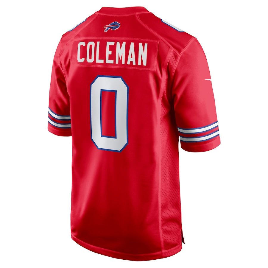 Choea B.Bills #0 Keon Coleman Player Red Home Game Stitched Jerseys