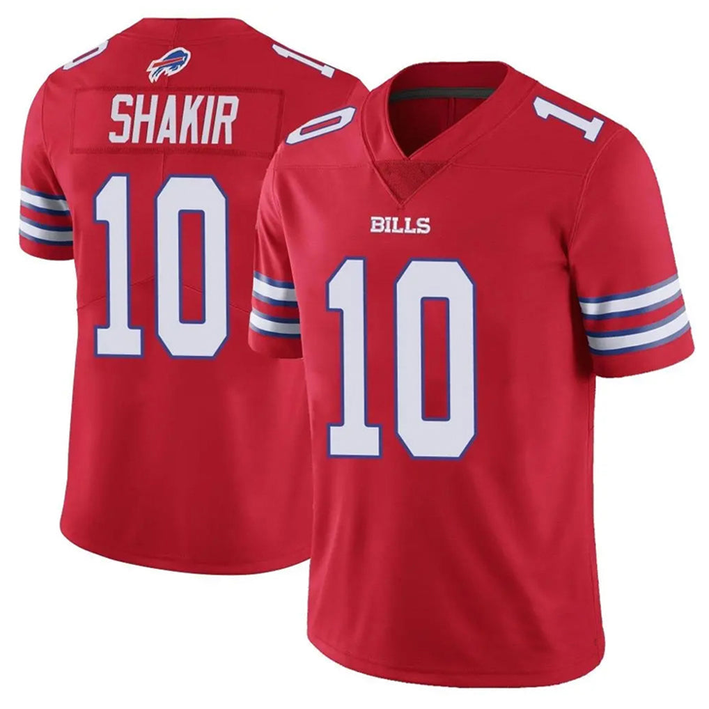 Choea B.Bills #10 Khalil Shakir Player Red Vapor Untouchable Limited Home Game Stitched Jerseys