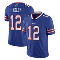 Choea B.Bills #12 Jim Kelly Player Royal Vapor Untouchable Limited Stitched Jerseys