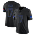 Choea B.Bills #17 Josh Allen Player Black Impact Limited Home Game Stitched Jerseys