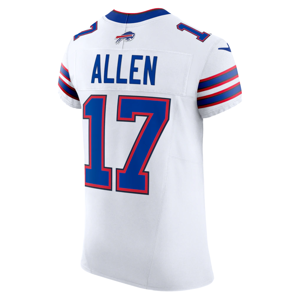 Choea B.Bills #17 Josh Allen White Vapor F.U.S.E. Elite Stitched Jerseys