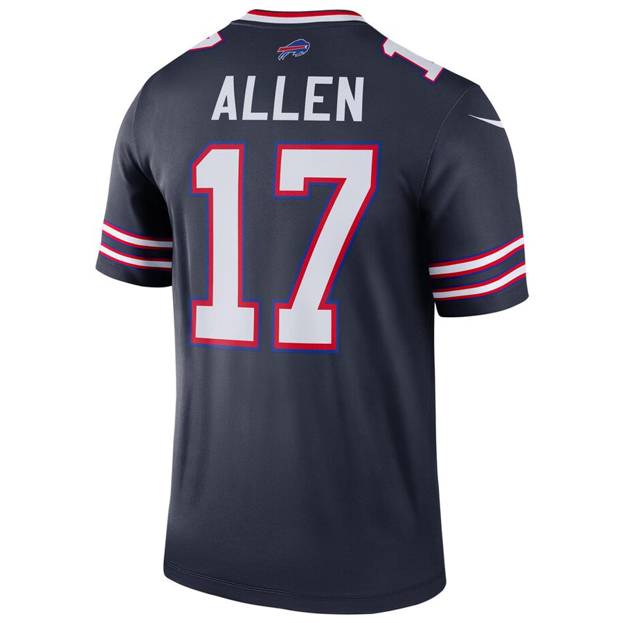 Choea B.Bills #17 Josh Allen Player Navy Inverted  Legend Game Stitched Jerseys