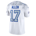 Choea B.Bills #17 Josh Allen Player White Rivalries Collection Vapor Limited Stitched Jerseys
