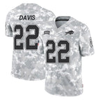 Choea B.Bills #22 Ray Davis Player Arctic Camo Salute to Service Limited Stitched Jerseys