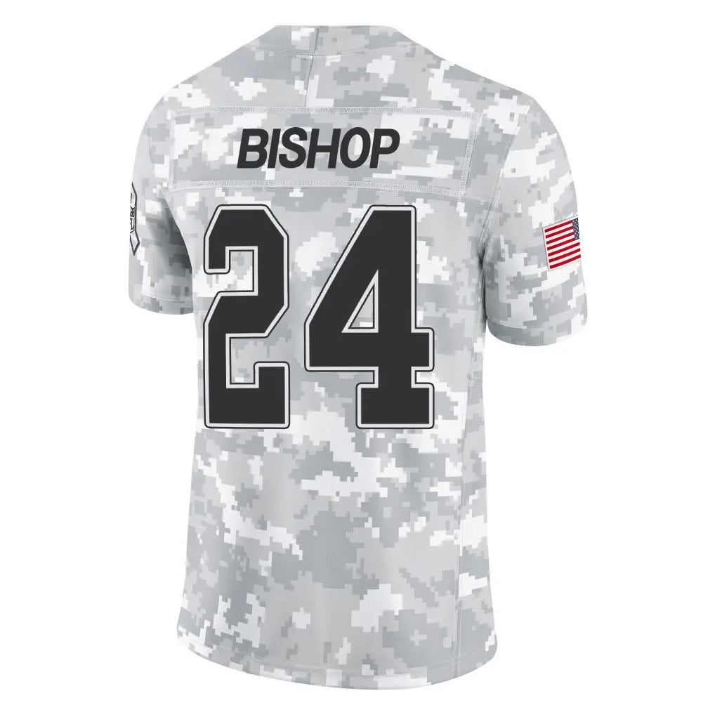 Choea B.Bills #24 Cole Bishop Player Arctic Camo Salute to Service Limited Stitched Jerseys