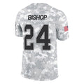 Choea B.Bills #24 Cole Bishop Player Arctic Camo Salute to Service Limited Stitched Jerseys
