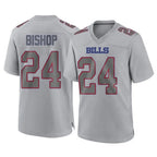 Choea B.Bills #24 Cole Bishop Player Gray Fashion Home Game Stitched Jerseys