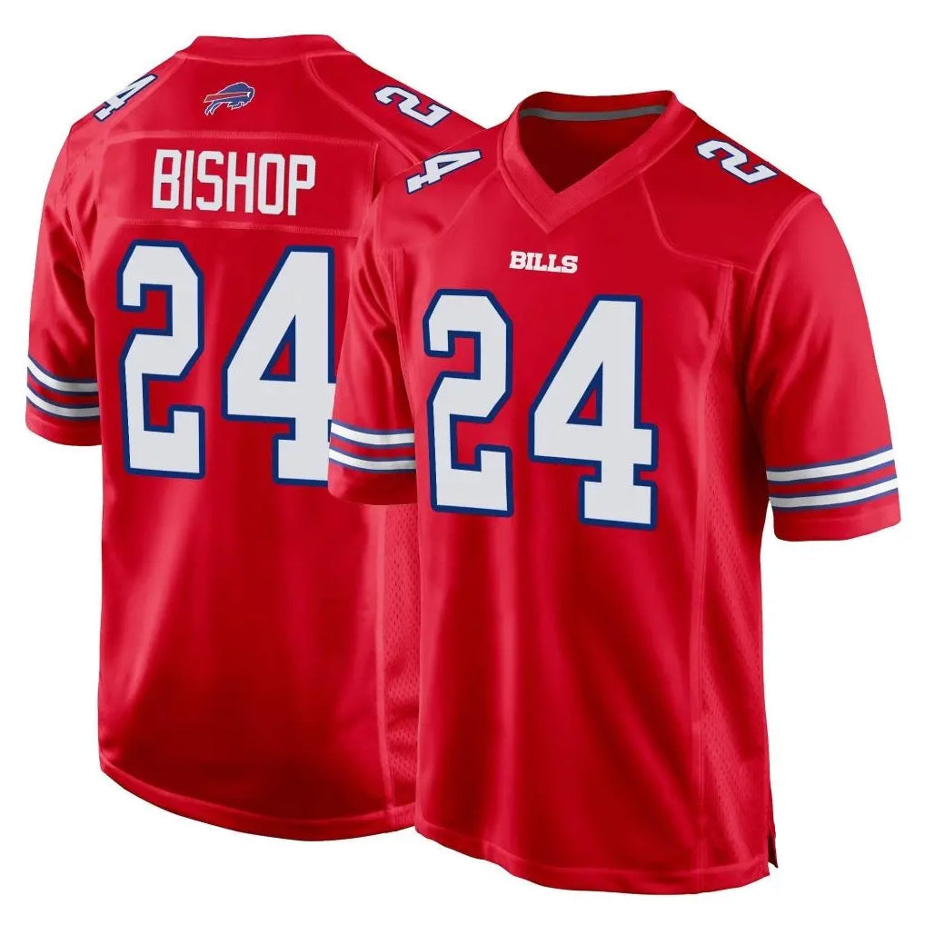 Choea B.Bills #24 Cole Bishop Player Red Home Game Stitched Jerseys
