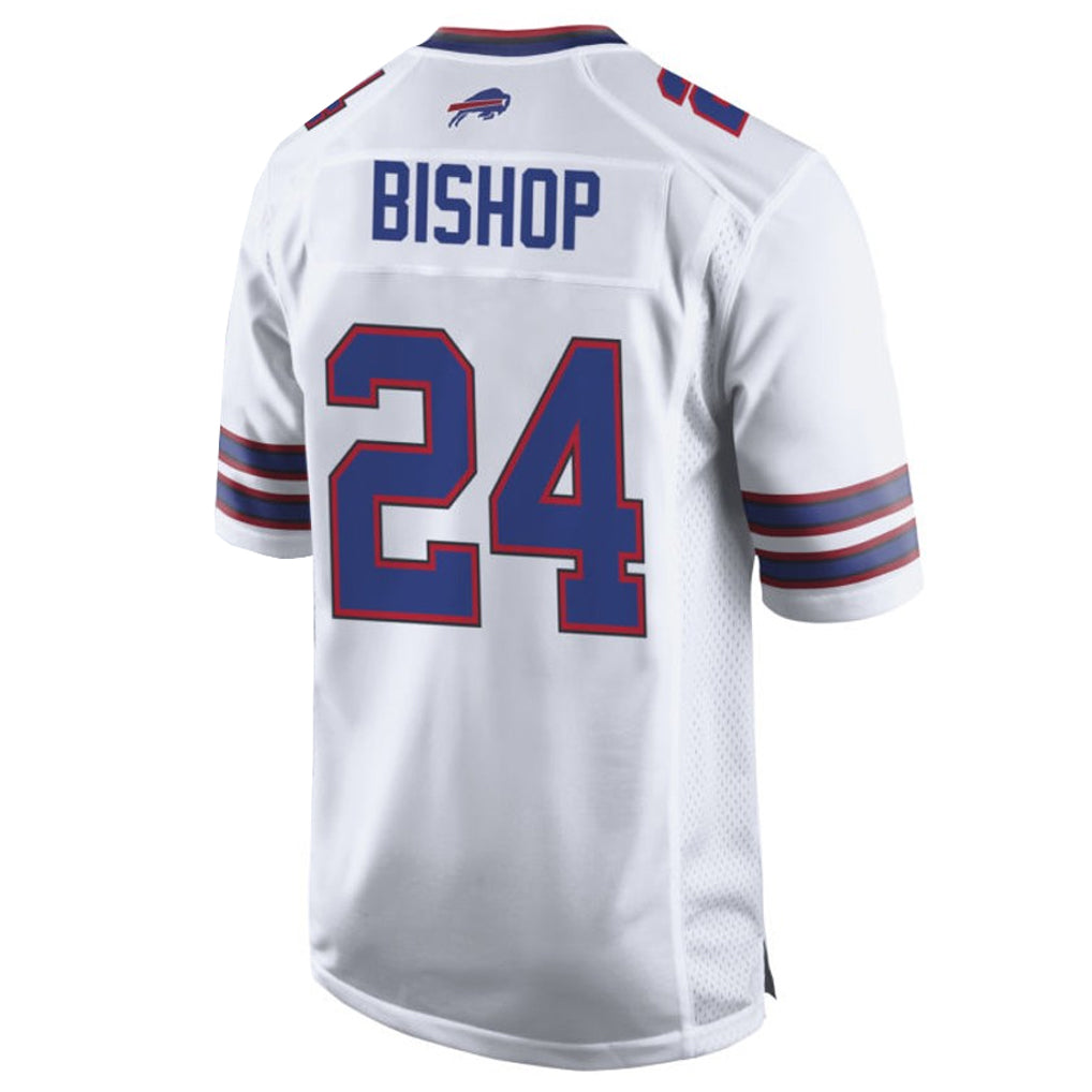 Choea B.Bills #24 Cole Bishop Player White Home Game Stitched Jerseys