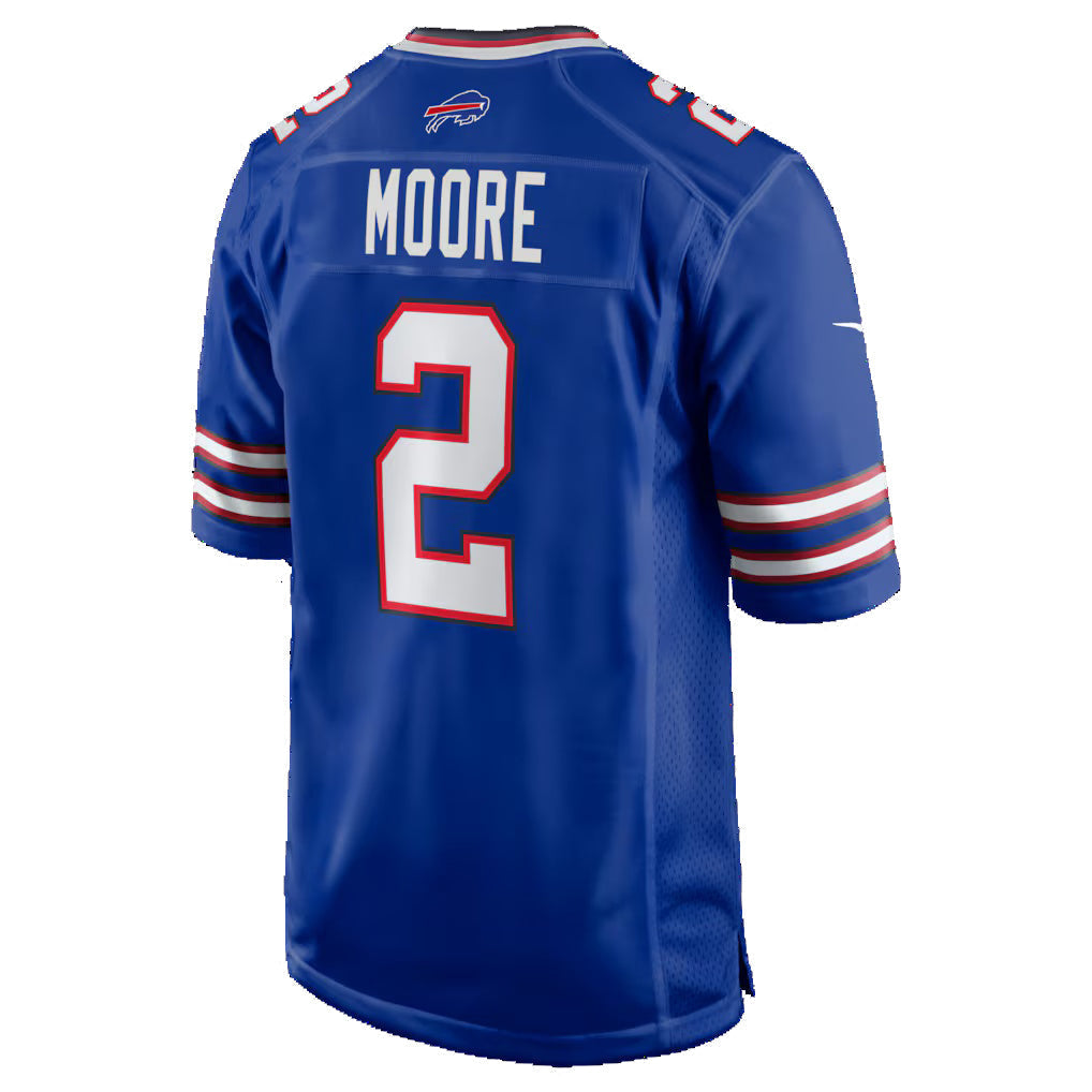 Choea B.Bills #2 D.J. Moore Royal Game Stitched Jerseys
