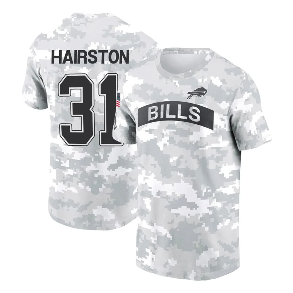 Choea B.Bills #31 Maxwell Hairston Player Arctic Camo Salute to Service T-Shirt Hoodies Stitched Jerseys