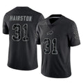 Choea B.Bills #31 Maxwell Hairston Player Black RFLCTV Limited Stitched Jerseys