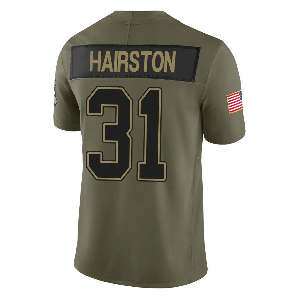 Choea B.Bills #31 Maxwell Hairston Player Olive Salute To Service Limited Home Game Stitched Jerseys