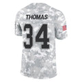 Choea B.Bills #34 Thurman Thomas Player Arctic Camo Salute to Service Limited Stitched Jerseys