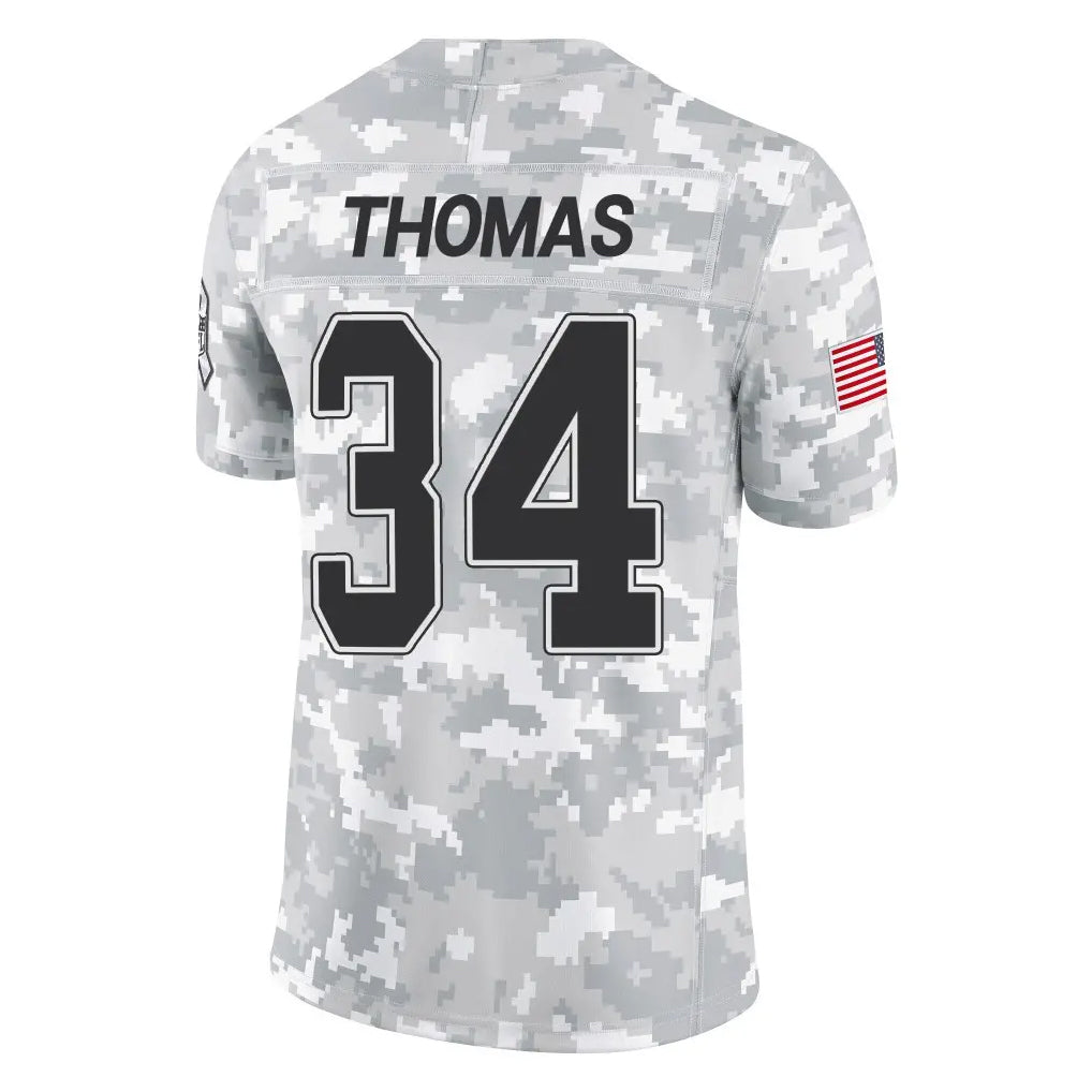 Choea B.Bills #34 Thurman Thomas Player Arctic Camo Salute to Service Limited Stitched Jerseys
