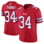 Choea B.Bills #34 Thurman Thomas Player Red Vapor Untouchable Limited Home Game Stitched Jerseys