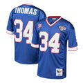 Choea B.Bills #34 Thurman Thomas Player Royal Mitchell & Ness 1985 Throwback Retired Stitched Jerseys