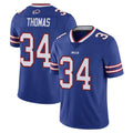 Choea B.Bills #34 Thurman Thomas Player Royal Vapor Untouchable Limited Stitched Jerseys