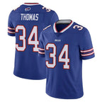 Choea B.Bills #34 Thurman Thomas Player Royal Vapor Untouchable Limited Stitched Jerseys