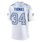 Choea B.Bills #34 Thurman Thomas Player White Rivalries Collection Game Stitched Jerseys