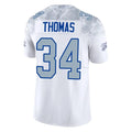 Choea B.Bills #34 Thurman Thomas Player White Rivalries Collection Vapor Limited Stitched Jerseys