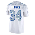 Choea B.Bills #34 Thurman Thomas Player White Rivalries Collection Vapor Limited Stitched Jerseys