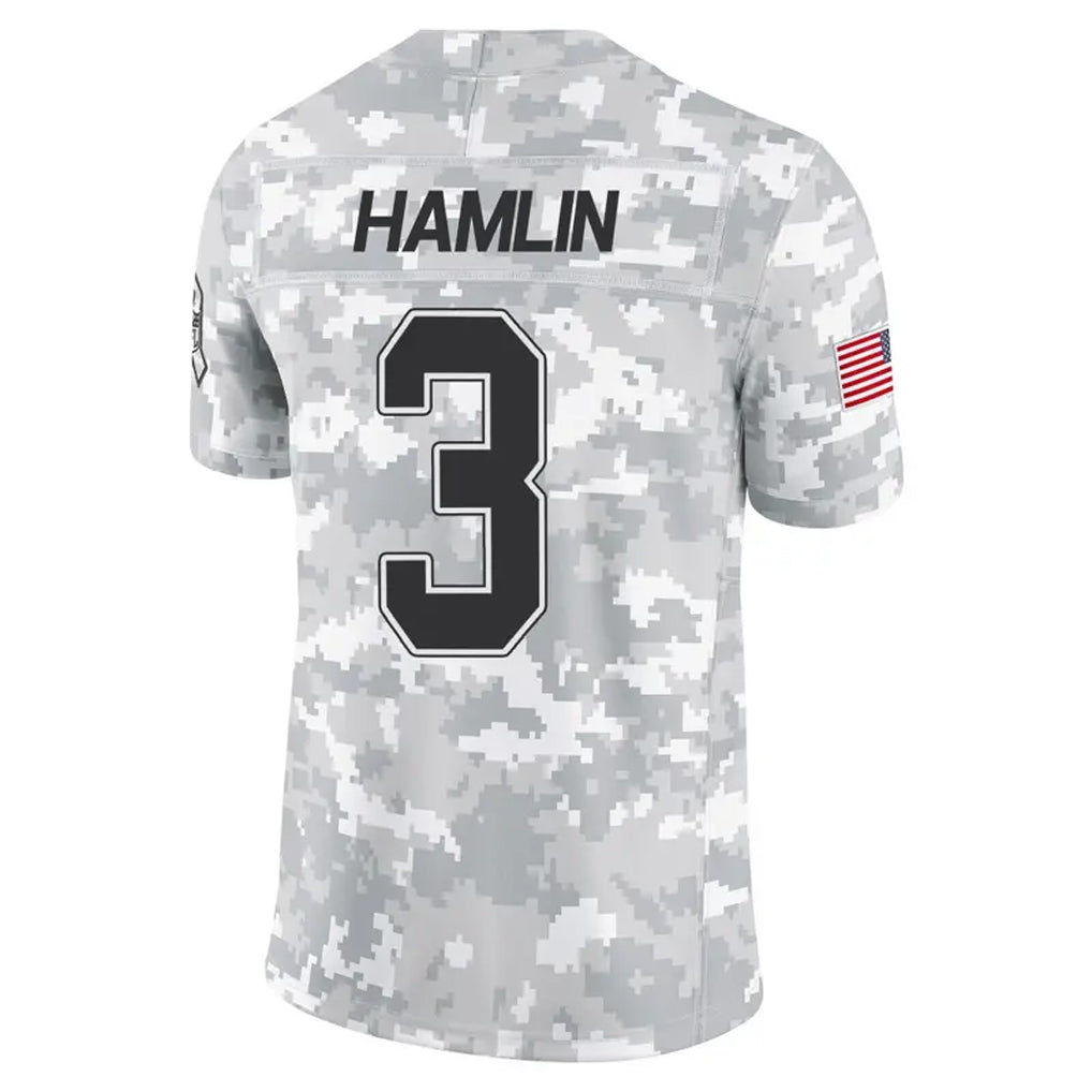 Choea B.Bills #3 Damar Hamlin Player Arctic Camo Salute to Service Limited Stitched Jerseys