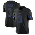 Choea B.Bills #3 Damar Hamlin Player Black Impact Limited Stitched Jerseys