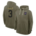 Choea B.Bills #3 Damar Hamlin Player Olive Salute To Service Hoodies Game Stitched Jerseys