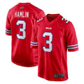 Choea B.Bills #3 Damar Hamlin Player Red Home Game Stitched Jerseys