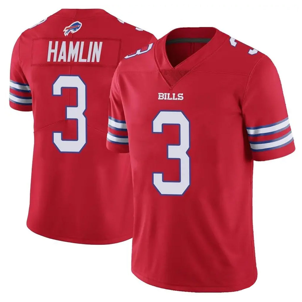 Choea B.Bills #3 Damar Hamlin Player Red Vapor Untouchable Limited Stitched Jerseys
