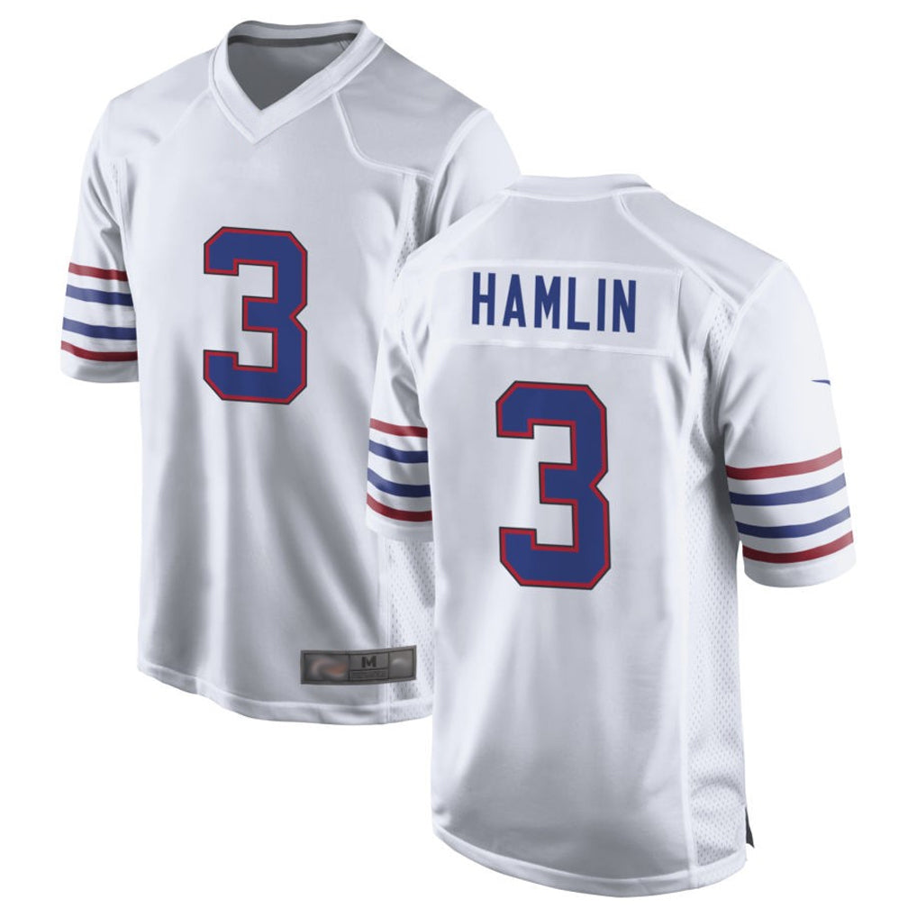 Choea B.Bills #3 Damar Hamlin Player White Alternate Game Stitched Jerseys