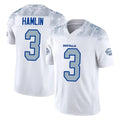 Choea B.Bills #3 Damar Hamlin Player White Rivalries Collection Limited Home Game Stitched Jerseys