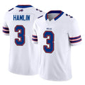 Choea B.Bills #3 Damar Hamlin Player White Vapor F.U.S.E. Limited Stitched Jerseys