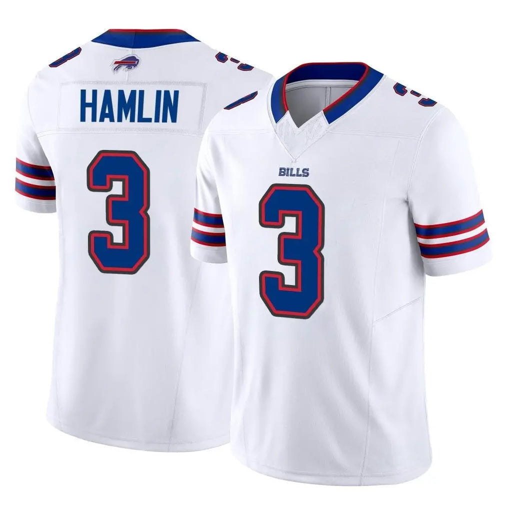 Choea B.Bills #3 Damar Hamlin Player White Vapor F.U.S.E. Limited Stitched Jerseys