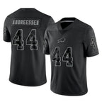 Choea B.Bills #44 Joe Andreessen Player Black RFLCTV Limited Stitched Jerseys