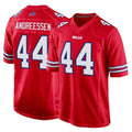 Choea B.Bills #44 Joe Andreessen Player Red Home Game Stitched Jerseys