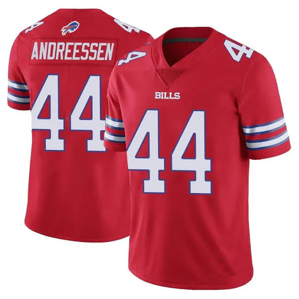 Choea B.Bills #44 Joe Andreessen Player Red Vapor Untouchable Limited Stitched Jerseys