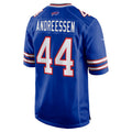 Choea B.Bills #44 Joe Andreessen Player Royal Home Game Stitched Jerseys