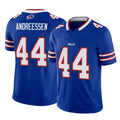 Choea B.Bills #44 Joe Andreessen Player Royal Vapor F.U.S.E. Limited Home Game Stitched Jerseys