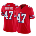 Choea B.Bills #47 Christian Benford Player Red Vapor F.U.S.E. Limited Stitched Jerseys