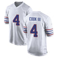Choea B.Bills #4 James Cook III Player White Alternate Game Stitched Jerseys
